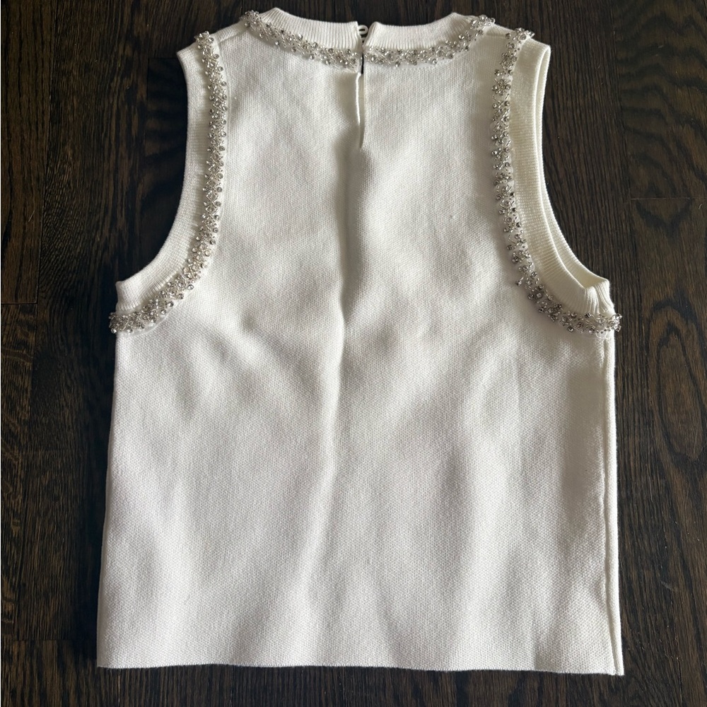 Lucy Paris Giana Crystal Trim Top - Picture 3 of 5